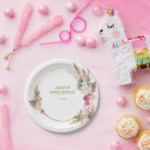野生のエレガント花の赤ちゃんシャワー ペーパープレート (パーティー)