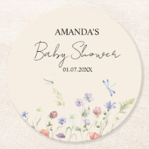 野生のエレガント花の赤ちゃんシャワー