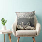 野生のオオカミ枕 クッション (椅子)