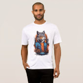 野生のオオカミ Tシャツ (正面フル)