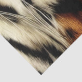 野生のオレンジとホワイトタイガーのストライプ 薄葉紙 (詳細)