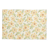 野生のオレンジ色のアネモンの花 – シームレスなパターン。 枕カバー (裏面)