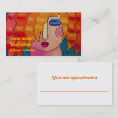 野生のオレンジ色の髪 予約カード (正面/裏面)