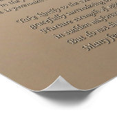 野生のオートを実らせるデシデラタの詩 ポスター (角)