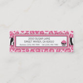 野生のカップケーキの細い名刺 スキニー名刺 (裏面)