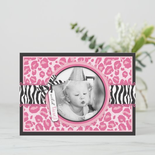 野生のカップケーキCPの招待状カードB1 招待状 (スタンド正面)