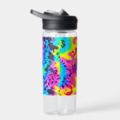 野生のカラフルチーター型染料パターン ウォーターボトル (右面)