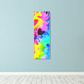 野生のカラフルチーター型染料パターン キャンバスプリント (インサイチュ (ウッドフロア))