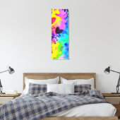 野生のカラフルチーター型染料パターン キャンバスプリント (インサイチュ (寝室))