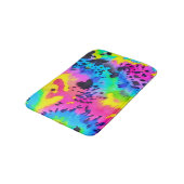 野生のカラフルチーター型染料パターン バスマット (アングル)