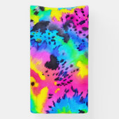 野生のカラフルチーター型染料パターン 横断幕 (縦)