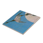 野生のガチョウが三飛んでいるつ下に タイル (側面)