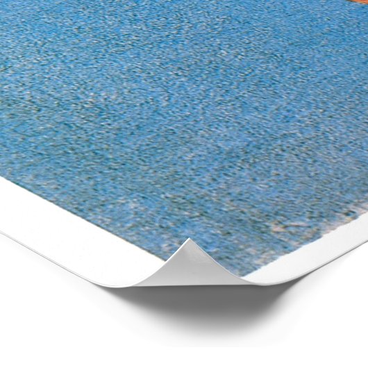 野生のガチョウが三飛んでいるつ下に ポスター (角)