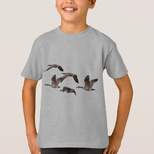 野生のガチョウの群 Tシャツ