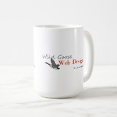野生のガチョウの芸術のコーヒー・マグ コーヒーマグカップ (正面右)