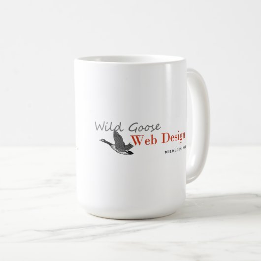 野生のガチョウの芸術のコーヒー・マグ コーヒーマグカップ (正面右)
