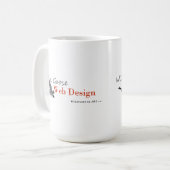 野生のガチョウの芸術のコーヒー・マグ コーヒーマグカップ (正面左)