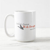 野生のガチョウの芸術のコーヒー・マグ コーヒーマグカップ (左)