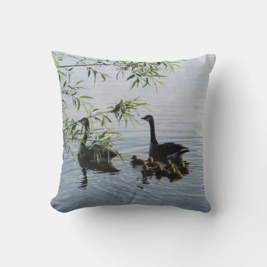 野生のガチョウ枕 クッション (正面)