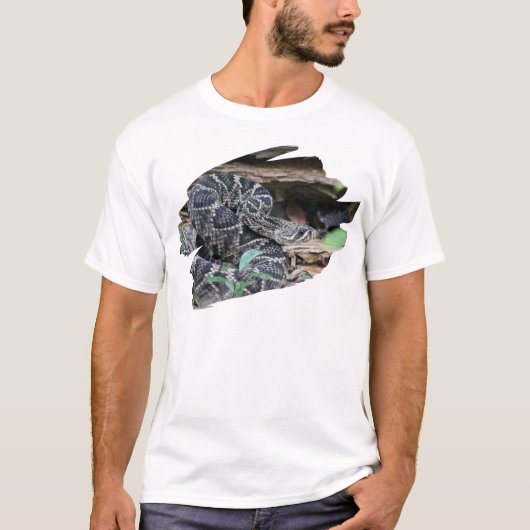 野生のガラガラヘビ Tシャツ (正面)