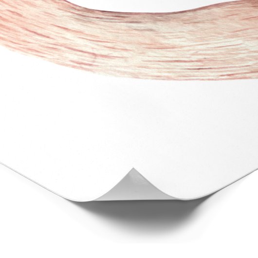 野生のキノコのイラストレーション水の色のポスター ポスター (角)