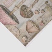 野生のキノコのポスターの切り離し 薄葉紙 (詳細)