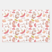 野生のキノコの包装紙シート ラッピングペーパーシート (正面3)