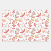 野生のキノコの包装紙シート ラッピングペーパーシート (正面2)