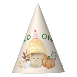 野生のキノコの最初の誕生日パーティー パーティーハット