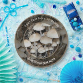 野生のキノコの自然パーソナライズされたパーティー ペーパープレート (パーティー)