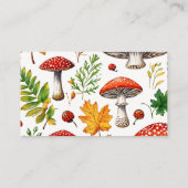 野生のキノコの赤ちゃんシャワーおむつラッフル エンクロージャーカード (裏面)