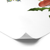 野生のキノコの赤ん坊シャワーの好意 ポスター (角)