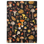 野生のキノコは黒 クリップボード (裏面)