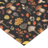 野生のキノコは黒 テーブルクロス (アングル)