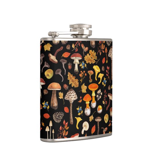 野生のキノコは黒 フラスク (右)