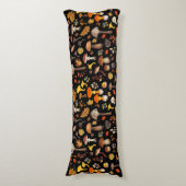 野生のキノコは黒 ボディピロー (正面縦)