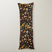 野生のキノコは黒 ボディピロー (裏面 (縦))