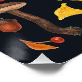 野生のキノコは黒 ポスター (コーナー)