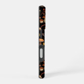 野生のキノコは黒 iPhone 16ケース (右側面)