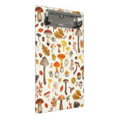 野生のキノコをオフに白 ミニクリップボード (アングル)