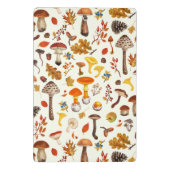 野生のキノコをオフに白 ミニクリップボード (裏面)