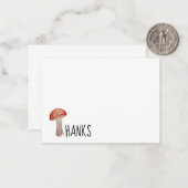 野生のキノコ感謝ノートカード ノートカード (正面/裏面インサイチュ)