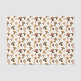 野生のキノコ手描き水彩木地 薄葉紙