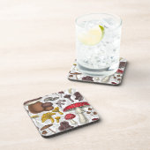 野生のキノコ コースター (右側)