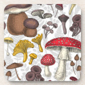 野生のキノコ コースター (正面)