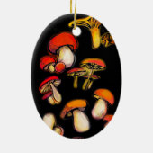 野生のキノコ セラミックオーナメント (裏面)