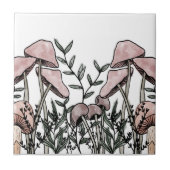 野生のキノコ タイル (正面)