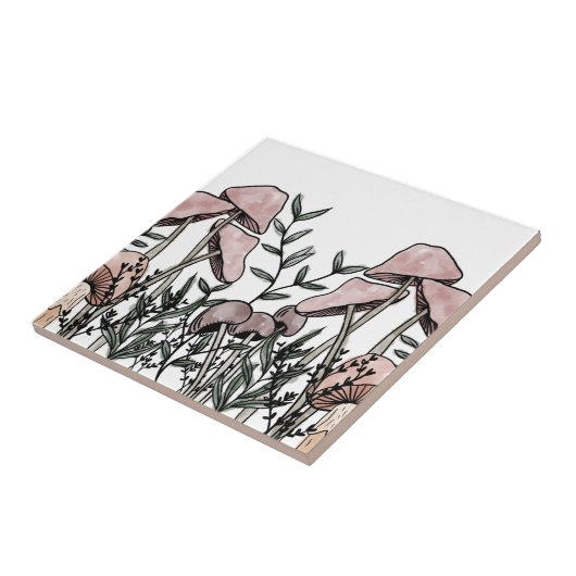 野生のキノコ タイル (側面)