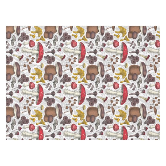 野生のキノコ テーブルクロス (正面(横))