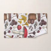 野生のキノコ バスタオルセット (ハンドタオル)